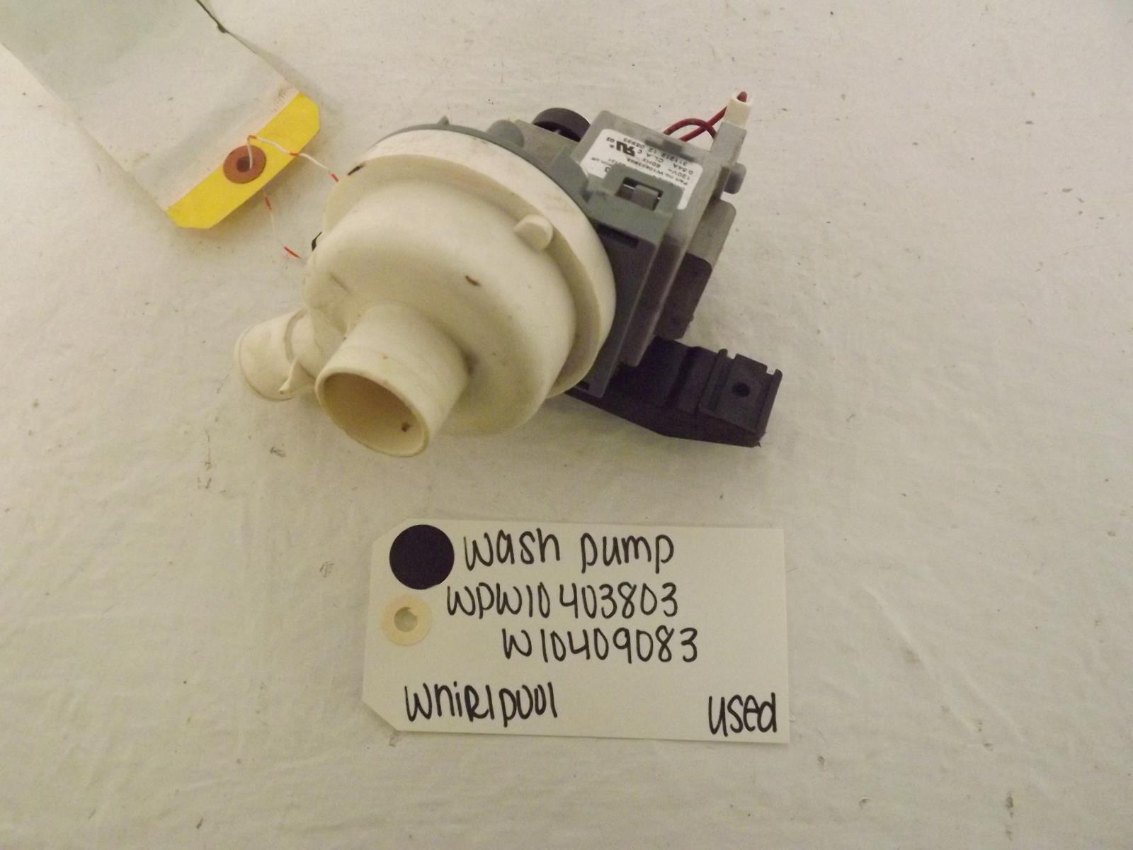 Whirlpool Washer WPW10403803 W10409083 Wash Pump Used Whirlpool Washer WPW10403803 W10409083 Wash Pump Used